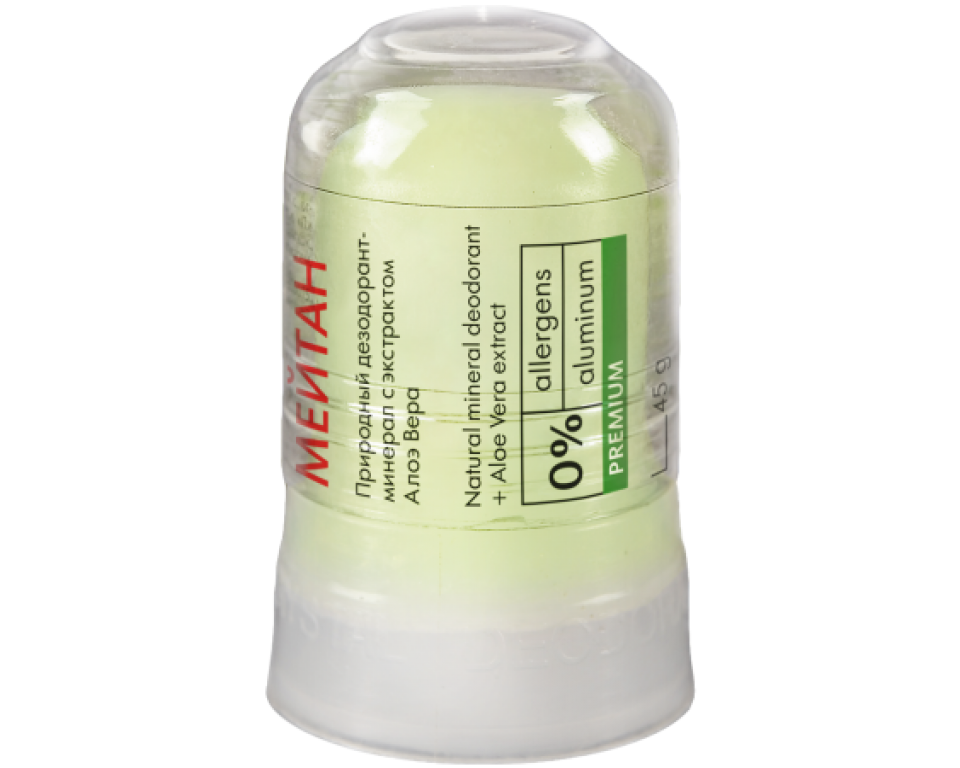Natūralus mineralinis dezodorantas. Alunitas su Aloe Vera ekstraktu 45g. (konsultant. tanai: 6,55)